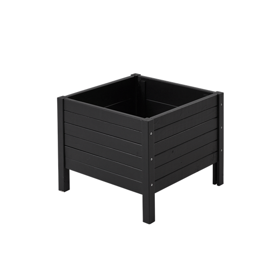Plus Blumenkasten mit Füßen - 48×39 cm - Schwarz