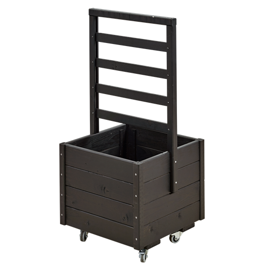 Plus Pflanzkasten m/Spalier 48x48x105cm m/Räder