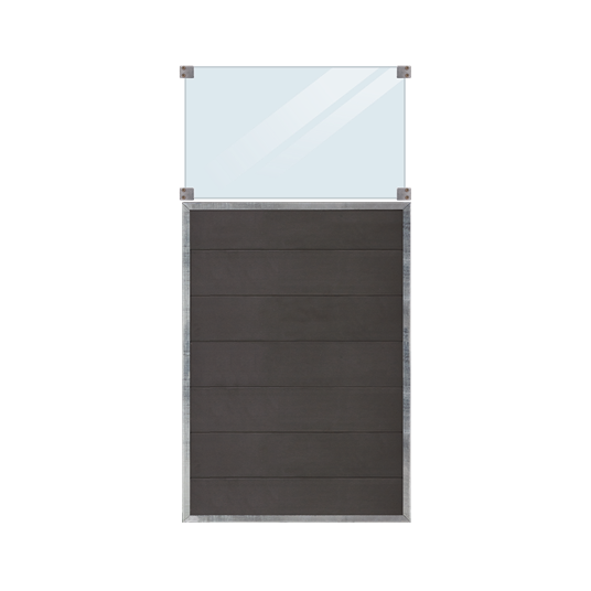 Plus Futura Zaun m/Glas 90x180cm
