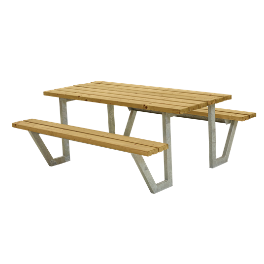 Plus Wega Sitzgruppe 177x161x73/45 cm. Unbehandelte Lärche