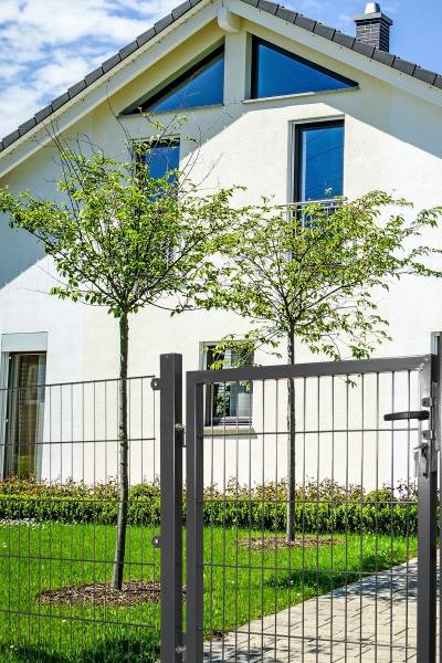 Gartentor für Stabmatte anthrazit (RAL 7016) einflügelig