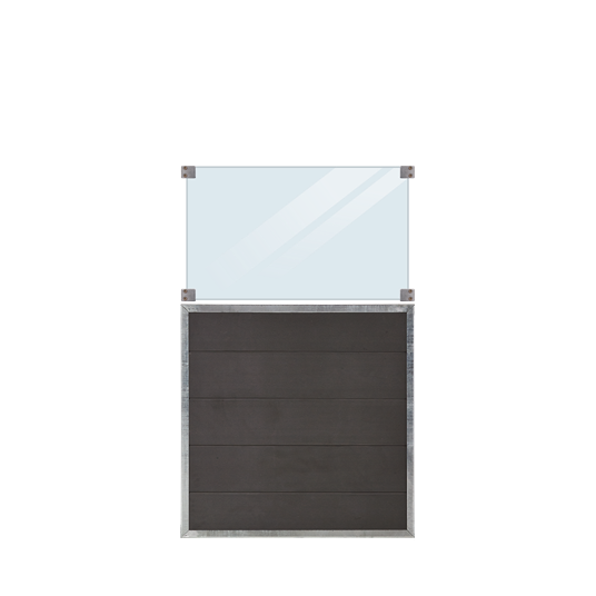 Plus Futura Zaun m/Glas 90x144cm