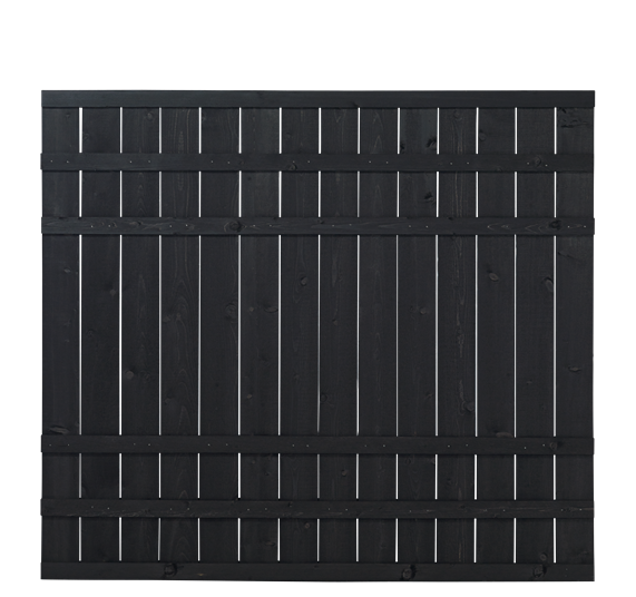 Plus Rustik Zaun 180x158cm - Schwarz