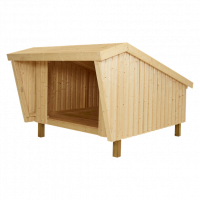 Plus Shelter unbehandeltes Holz, Aussenmass: BxLxH 225x291x170/107 cm. Plus Shelter unbehandeltes Holz, Aussenmass: BxLxH 225x291x170/107 cm.