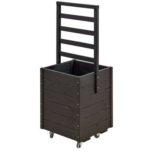 Plus Pflanzkasten m/Spalier 48x48x124cm m/Räder