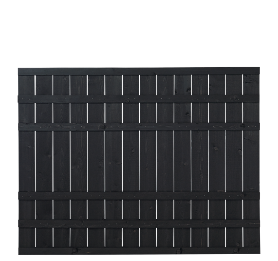 Plus Rustik Zaun 180x138cm - Schwarz