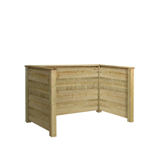 Plus Plank Profil- Mülltonnenabtrennung 192x108x104 cm. (LxBxH) Selbstmontage