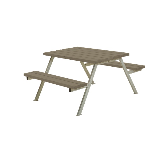 Plus Alpha Sitzgruppe 118x161x73/45 cm - Farblich behandelt graubraun