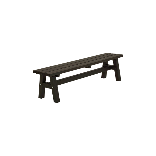 Plus Country Plankenbank 177x37x46 cm - Farblich behandelt schwarz