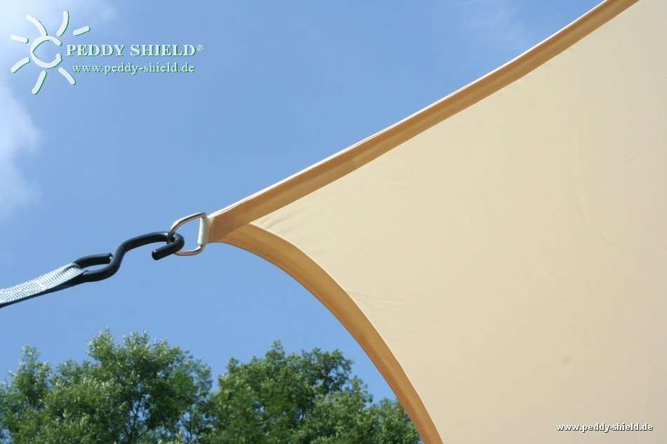 4 dauerelastische Spanngurte für ViereckSonnensegel konkav HolidayGarden