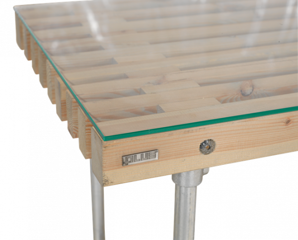 Plus Glasplatte gehärtet 136cm