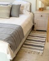 Vorschau: Fußmatte mit fransösichem Streifen 50 cm x 80 cm Vorschau: Fußmatte mit fransösichem Streifen 50 cm x 80 cm