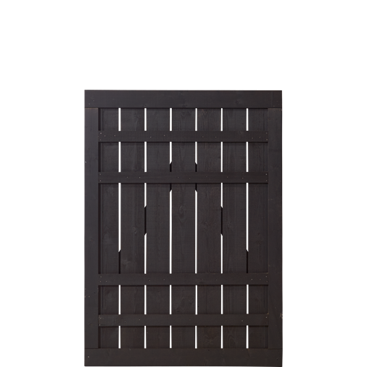 Plus Rustik Einzeltor 100x138cm - Schwarz